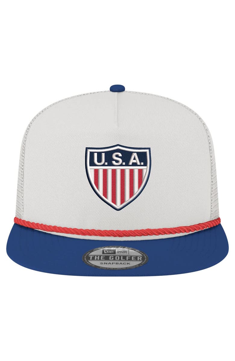 New Era Men's New Era  White USMNT 1950 Retro Golfer Adjustable Hat, Alternate, color, 