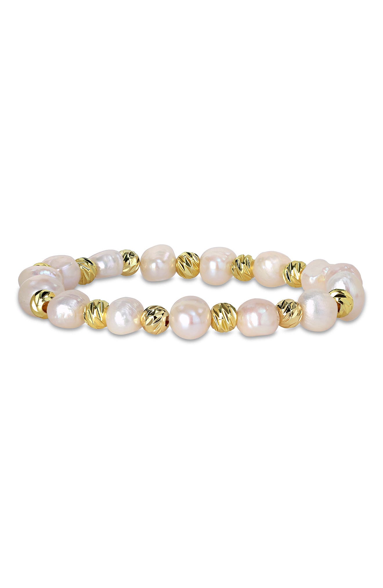 DELMAR Cultured Pearl Beaded Stretch Bracelet