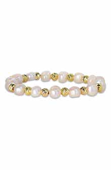 Cultured Pearl Beaded Stretch Bracelet