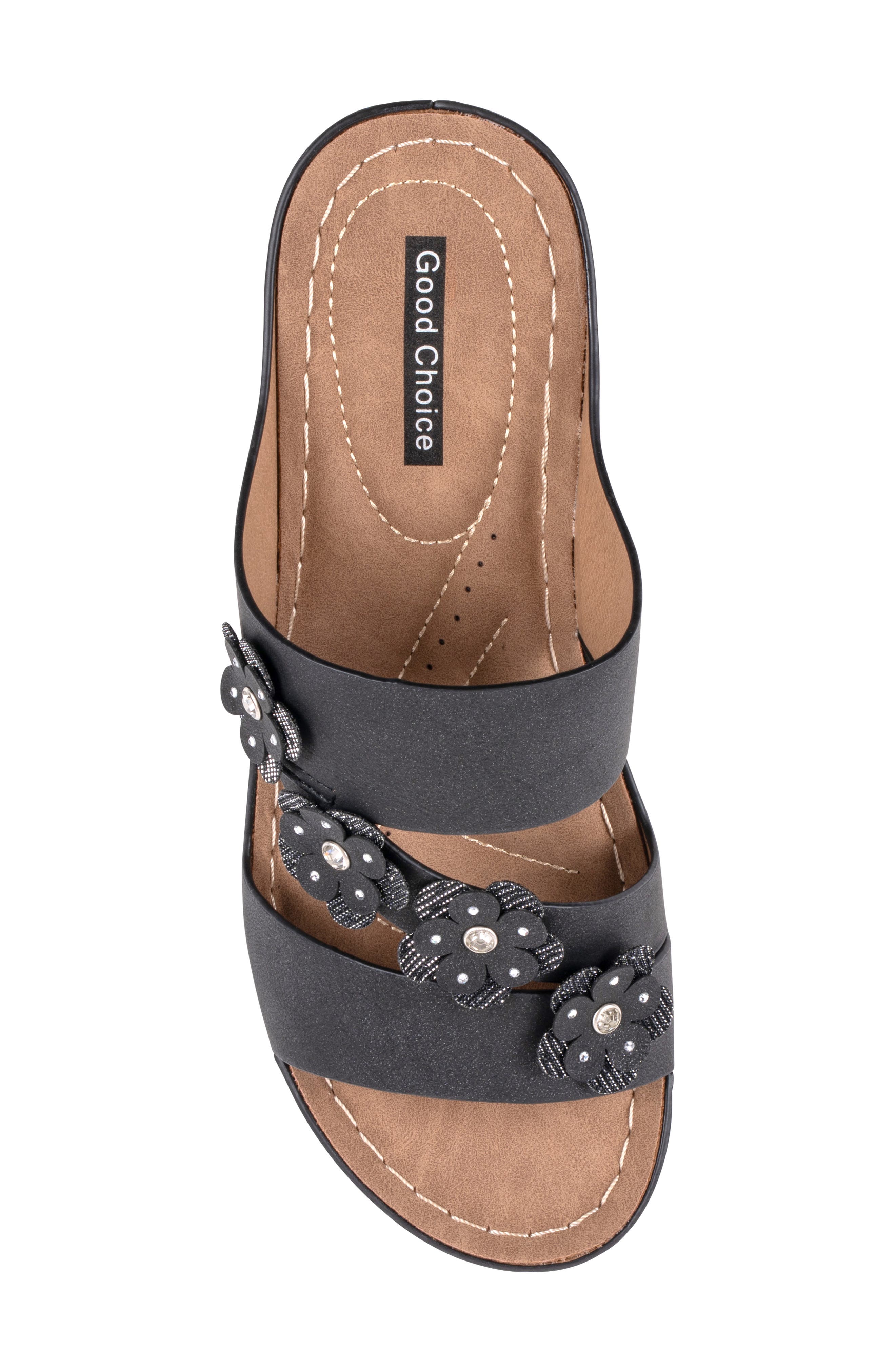 GC SHOES Halia Wedge Sandal, Alternate, color, Black
