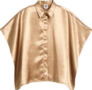 Anne Klein Dolman Sleeve Button Front Shirt