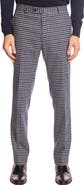 PAISLEY & GRAY Downing Slim Fit Flat Front Houndstooth Dress Pants