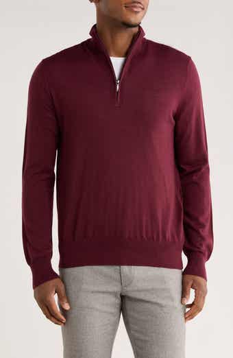 Brooks Brothers Swift Merino Wool Half Zip Pullover