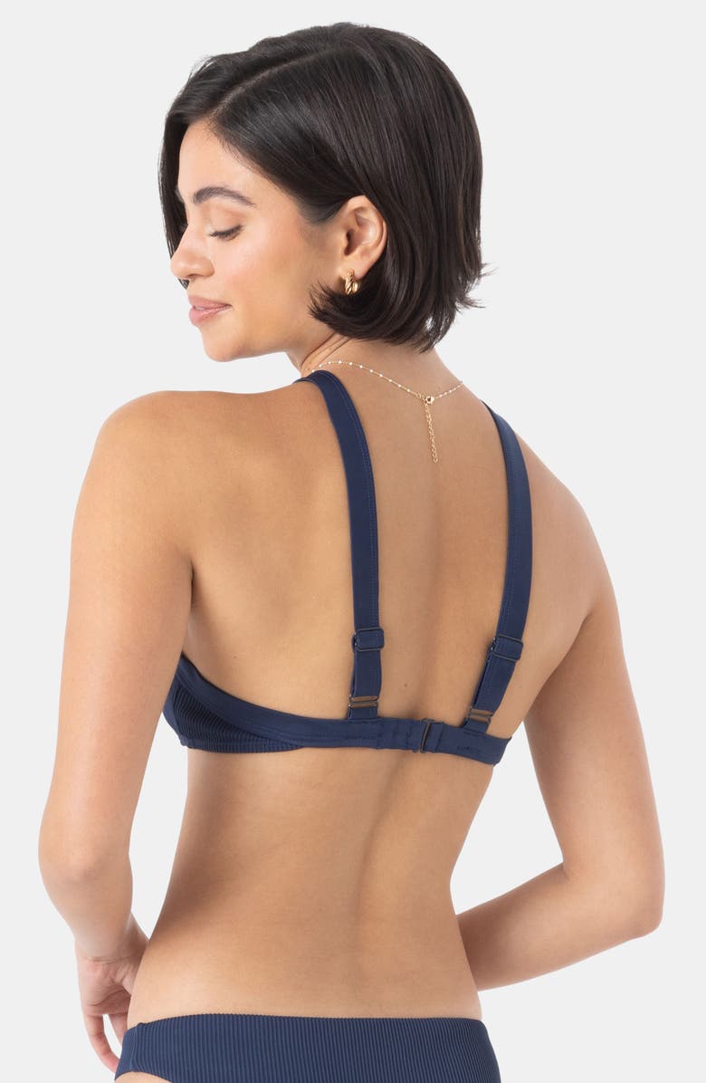 Roxy Love Rib Bikini Top, Alternate, color, Mood Indigo