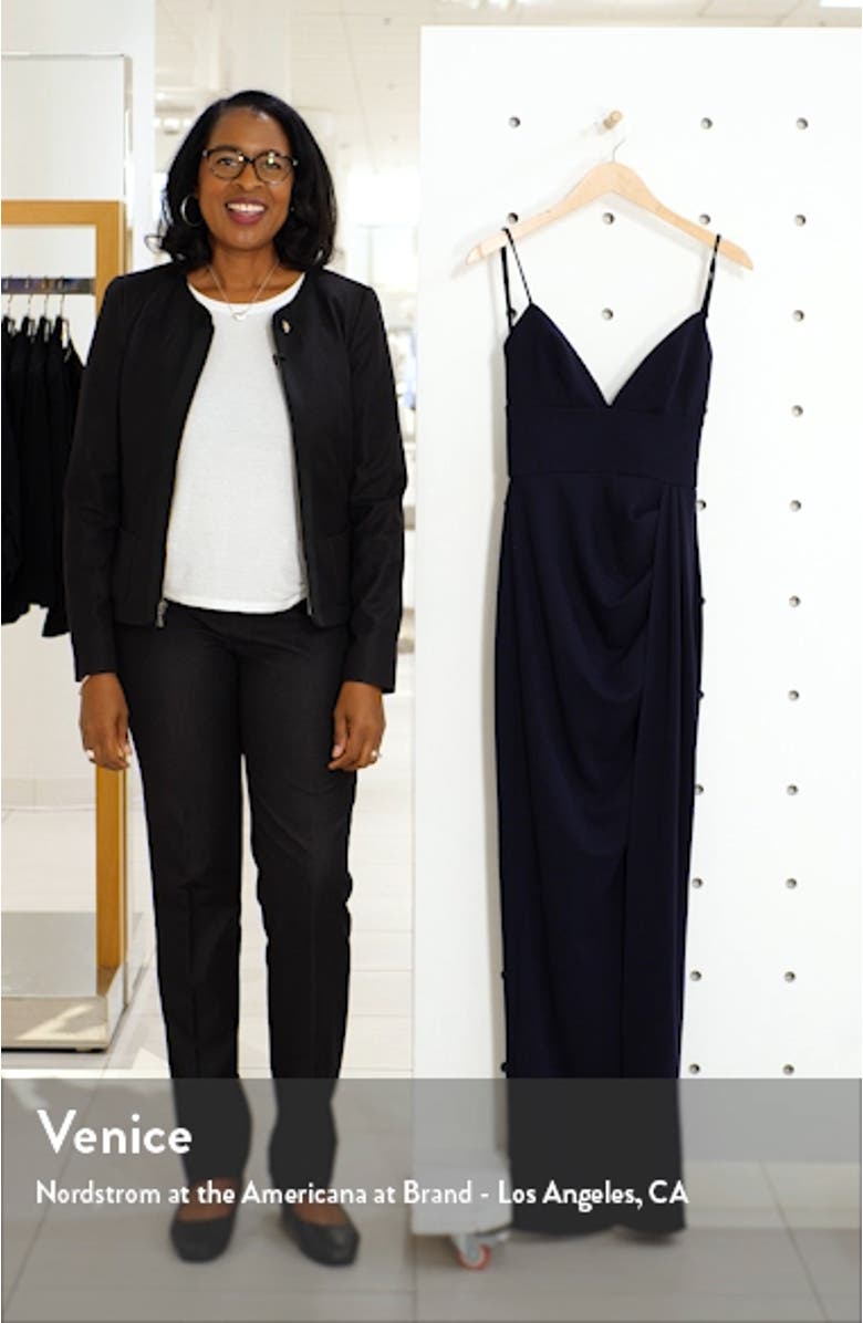 Reconcile Side Slit Column Gown, sales video thumbnail