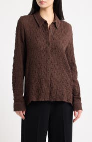 Eileen Fisher Crinkle Shirt