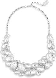 Karine Sultan Hammered Cobblestone Statement Necklace