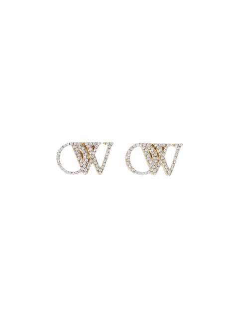 Women's OW Earrings W/ Strass