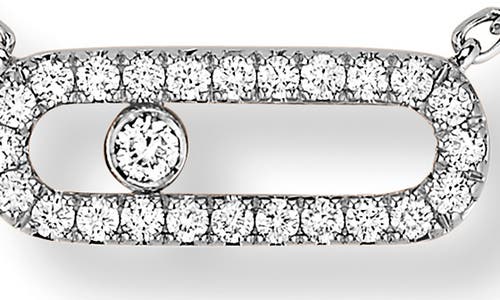 Messika Move Uno Pavé Diamond Pendant Necklace In Metallic