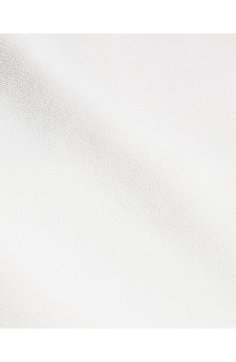 Ted Baker London Kklara Rib Scallop Trim Cardigan, Alternate, color, Ivory