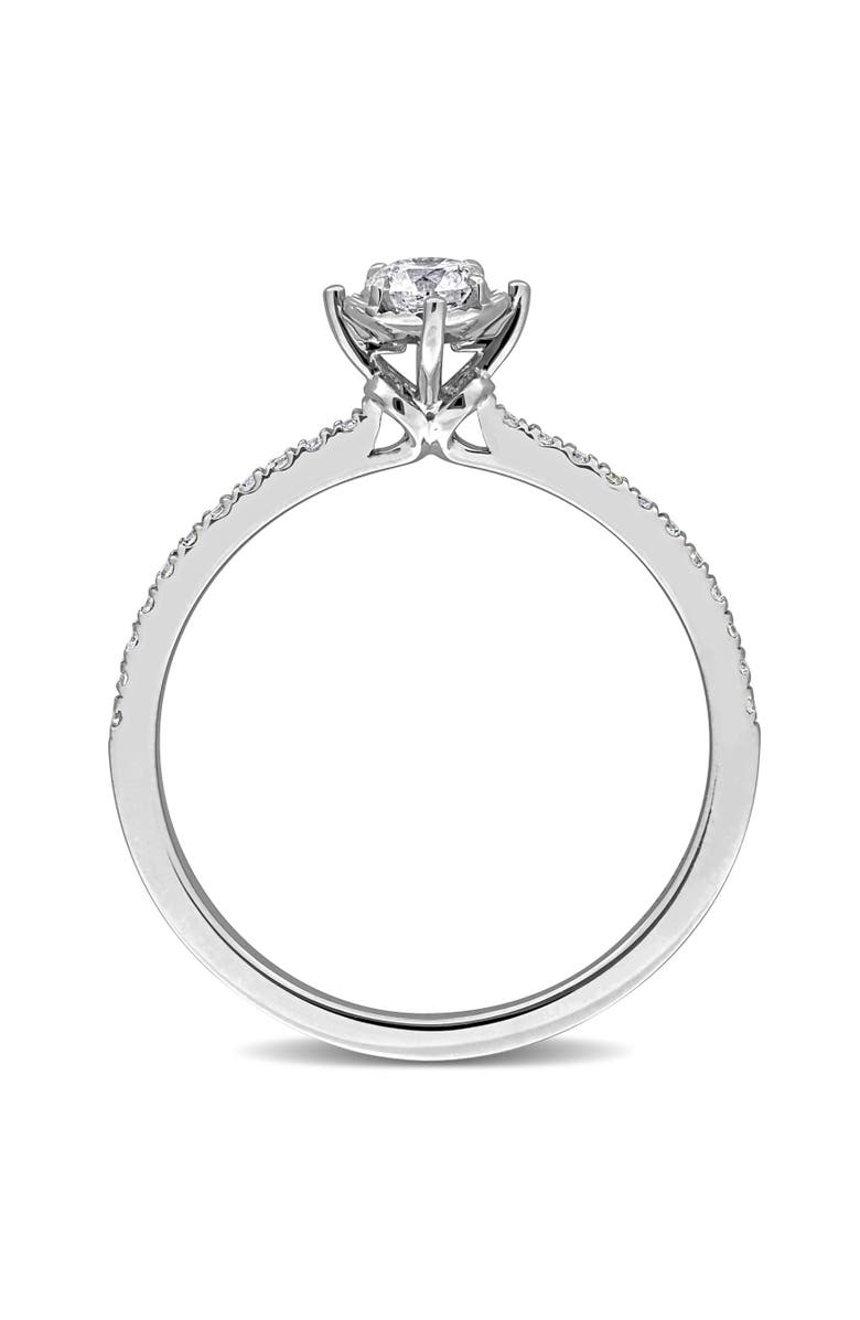 Julianna B. 1/4 ctw Lab-Grown Diamond Engagement Ring 18k, Alternate, color, 