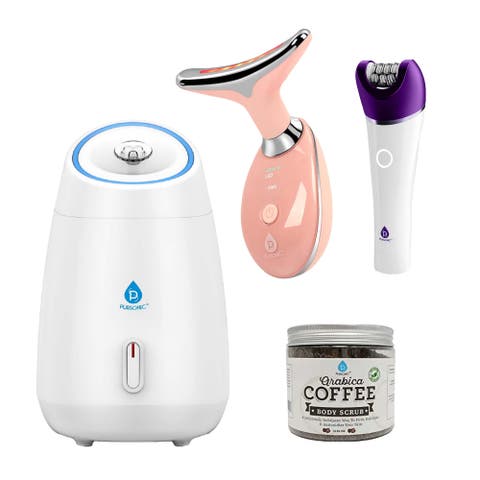 Radiant Glow Beauty & Self-Care Bundle Facial Steamer, LED Therapy, Epilator & More!