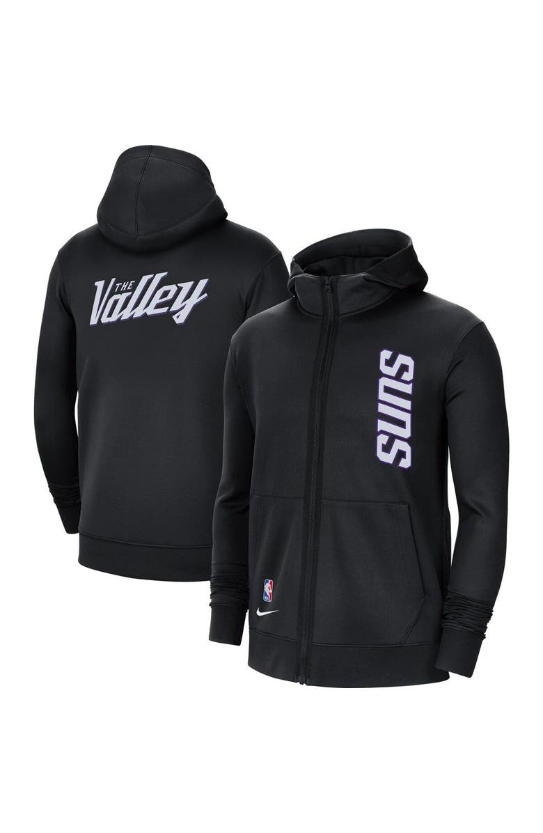 Nike Men's Nike Black Phoenix Suns 2020/21 City Edition Showtime Performance Full-Zip Hoodie, Main, color, 