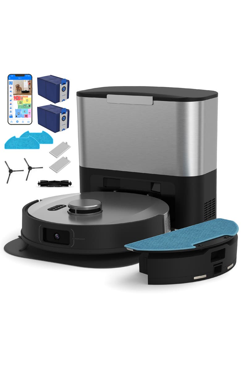 BOBSWEEP UltraVision Object-Aware Robot Vacuum & Mop, Main, color, Stainless Steel