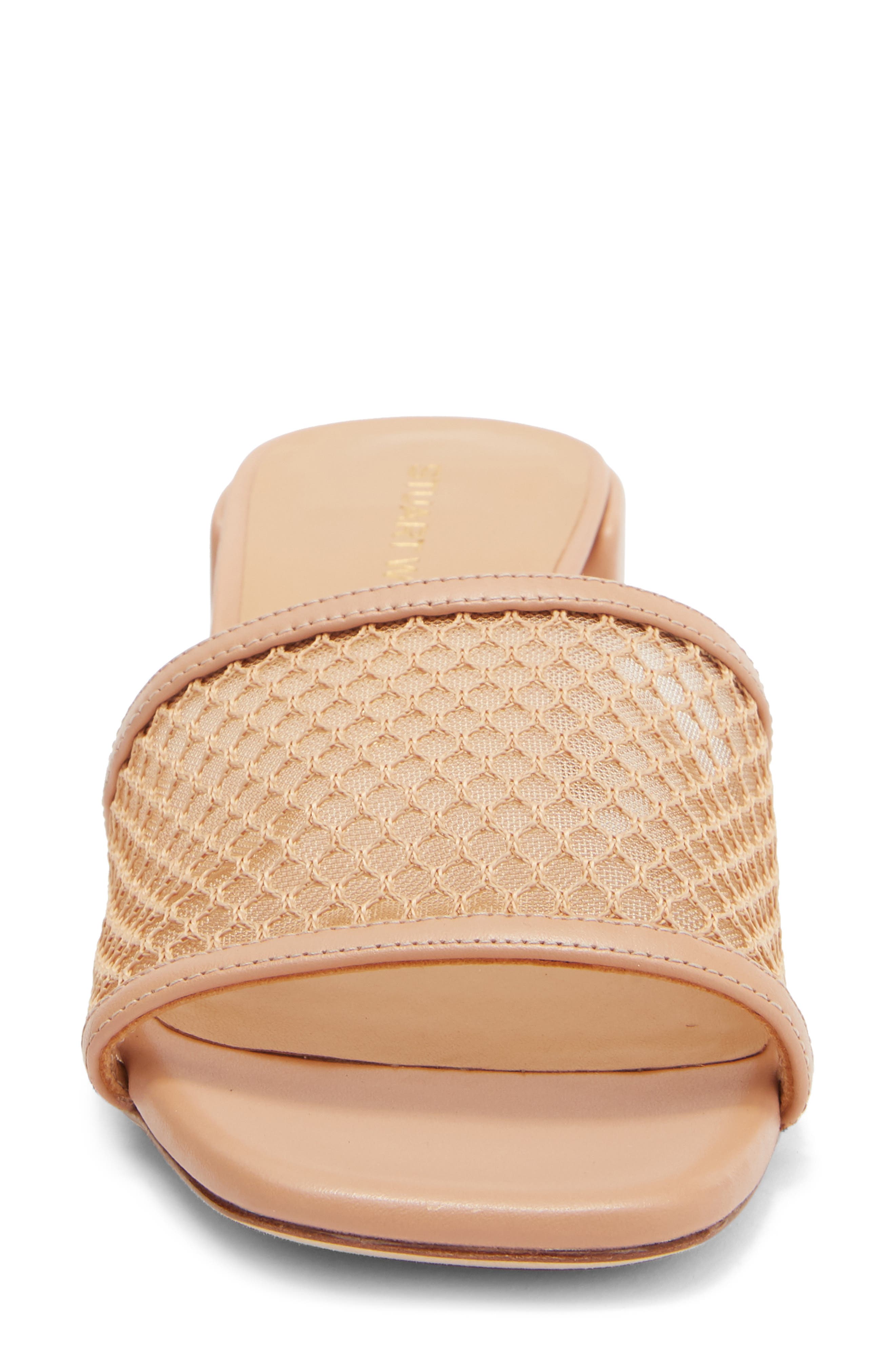 Stuart Weitzman Cayman 35 Block Slide Sandal, Alternate, color, Ginger