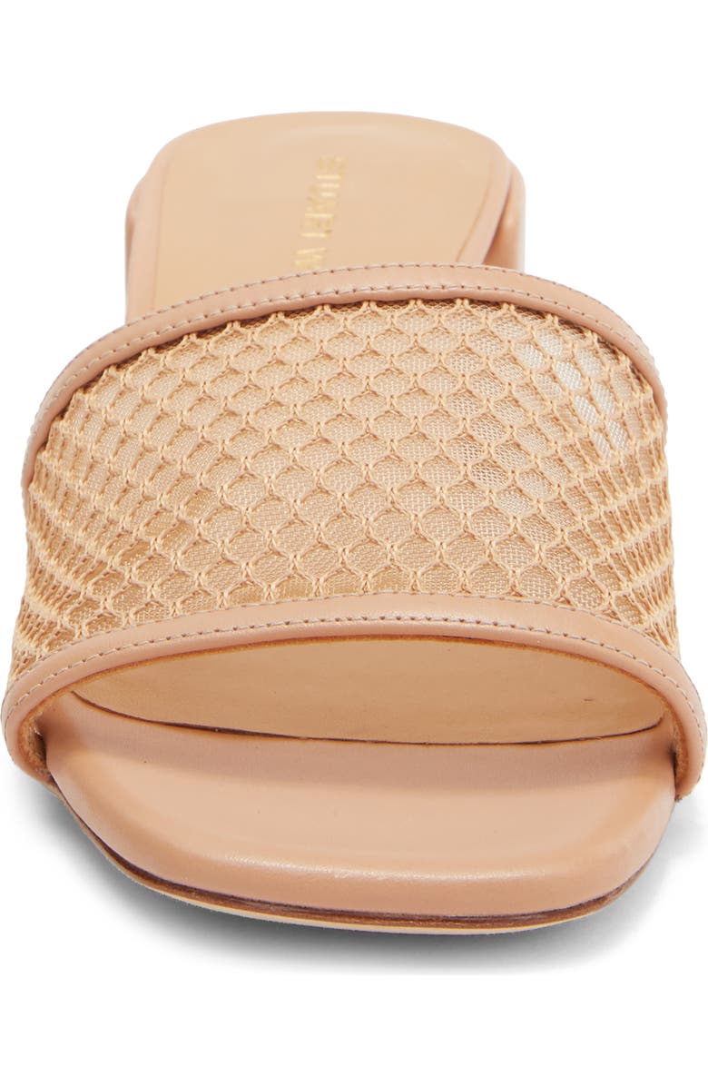 Stuart Weitzman Cayman 35 Block Slide Sandal, Alternate, color, Ginger