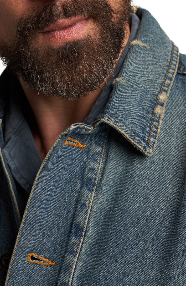 Rowan 1955 Duncan Denim Chore Jacket, Alternate, color, True Blue Vintage