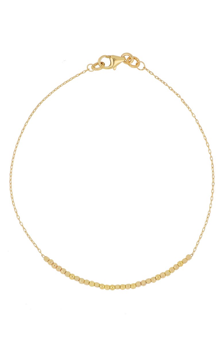 Bony Levy 14K Gold Beaded Chain Bracelet, Main, color, 14K Yellow Gold