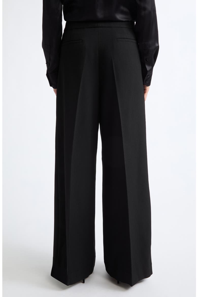 Palais Stretch Suiting Wide Leg Pants, Alternate, color, BLACK