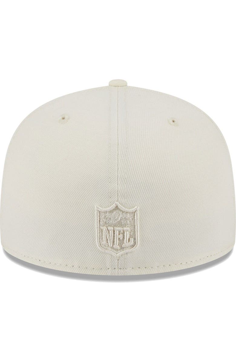 New Era Men's New Era Cream New England Patriots Color Pack 59FIFTY Fitted Hat, Alternate, color, 