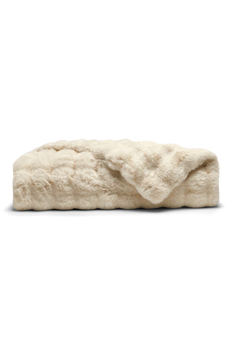 Bubble Cuddle Blanket, Main, color, CREME