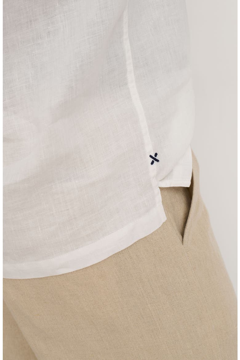 Linen Camp Shirt, Alternate, color, WHITE