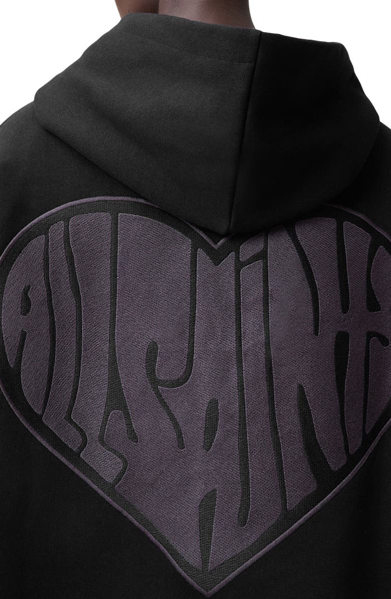 AllSaints Lover Rihan Cotton Graphic Hoodie, Alternate, color,