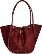 Proenza Schouler Large Ruched Suede Tote