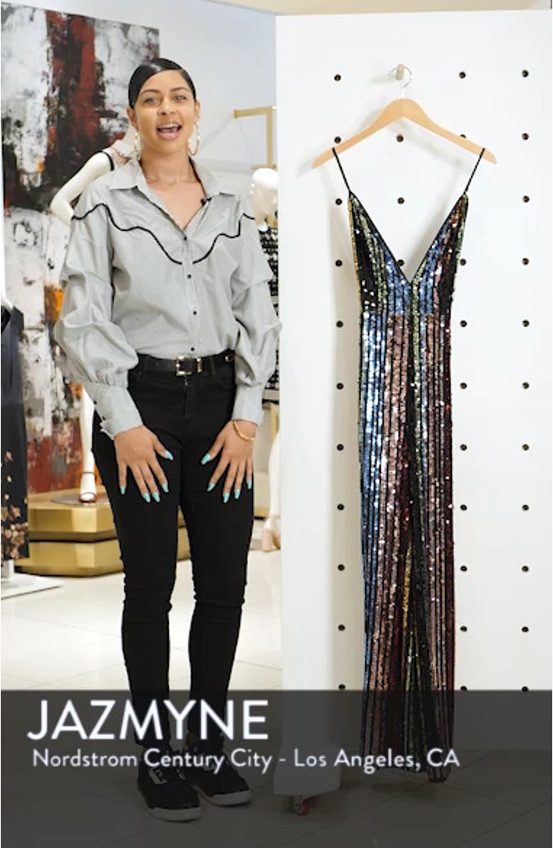 Rainbow Sequin Jumpsuit, sales video thumbnail