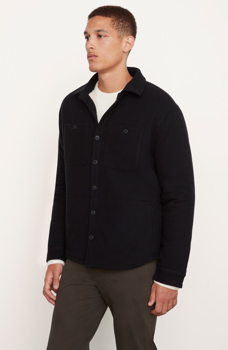 Vince High Pile Fleece Lined Shirt Jacket, Alternate, color, 