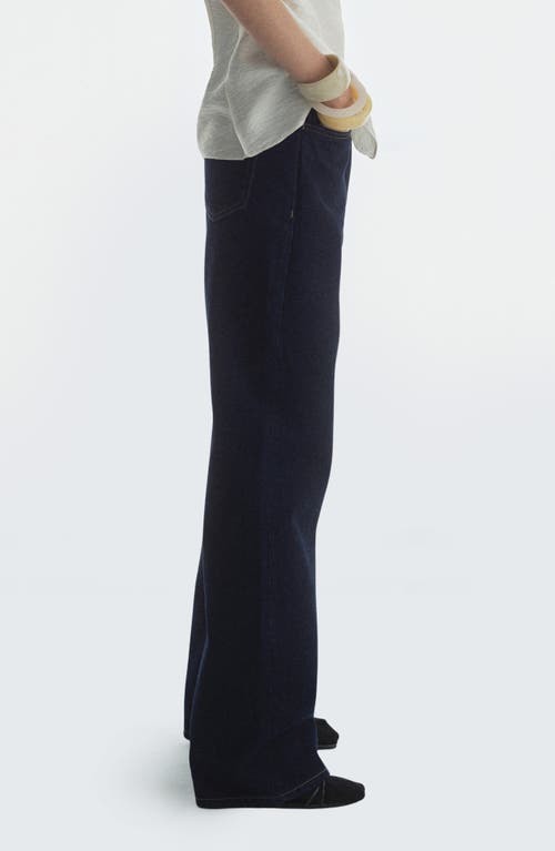 Mango Brigitte High Waist Wide Leg Jeans In Open Blue