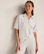 Haven Well Within Ottoman Rib Button Front Top