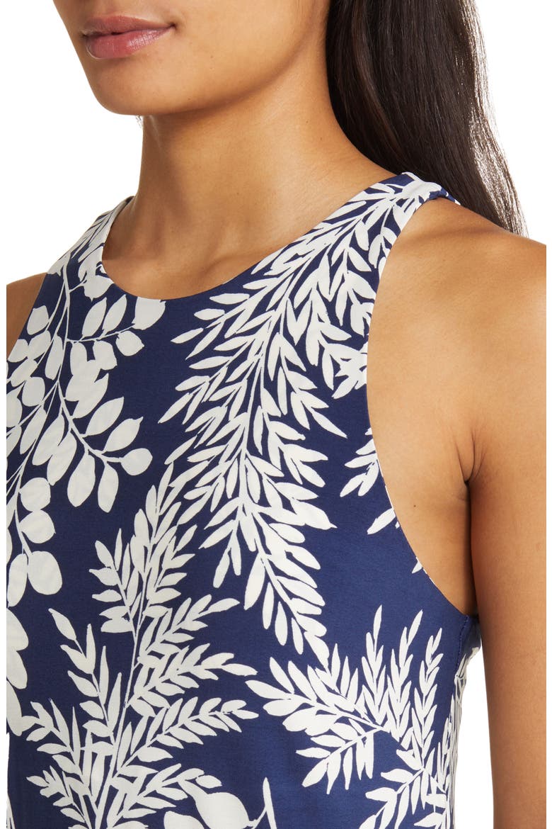 Jasmina Whisper Fronds Maxi Dress, Alternate, color, ISLAND NAVY