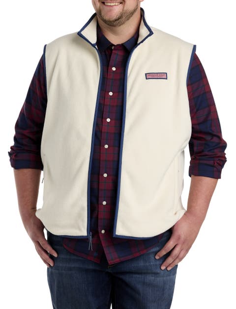 Big & Tall Harbor Fleece Zip-Front Vest