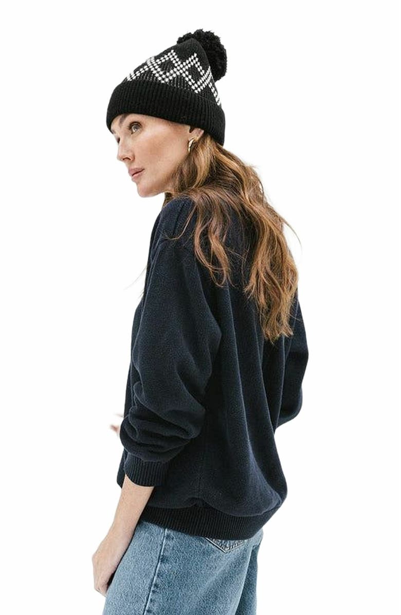 Gigi Pip Elio Pom Beanie, Alternate, color, Black