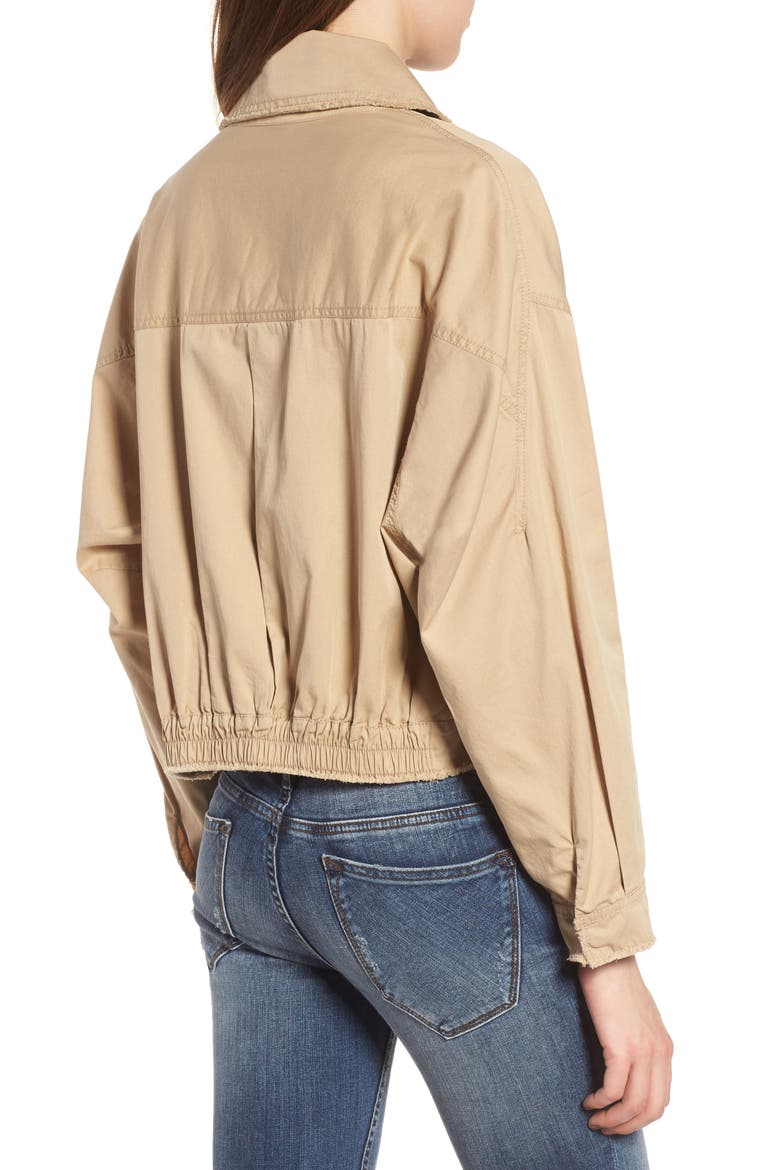 Crop Trench Coat, Alternate, color, BEIGE NOUGAT