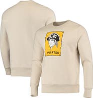 Majestic Threads Men's Majestic Threads Oatmeal Pittsburgh Pirates Fleece Pullover Sweatshirt