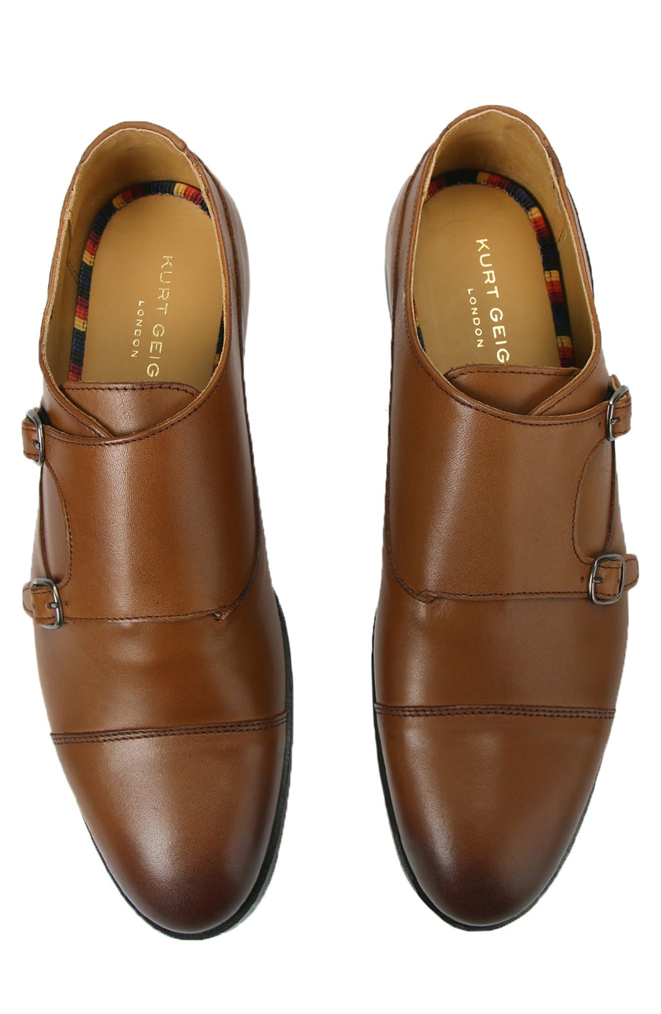 Kurt Geiger London Hunter Cap Toe Double Monk Strap Shoe, Alternate, color, 