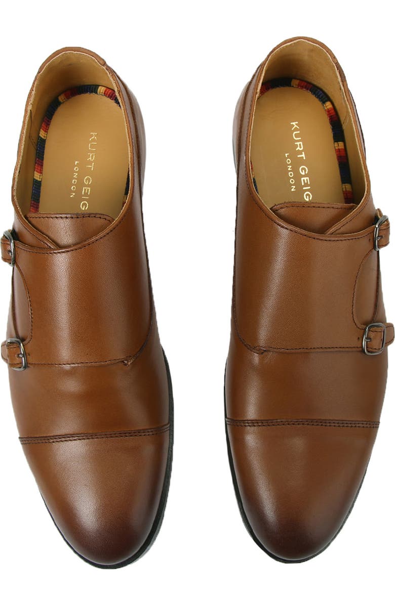 Kurt Geiger London Hunter Cap Toe Double Monk Strap Shoe, Alternate, color,