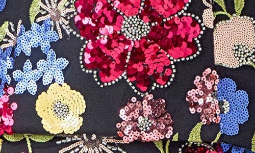 Endless Rose Floral Sequin Strapless Minidress In Multi