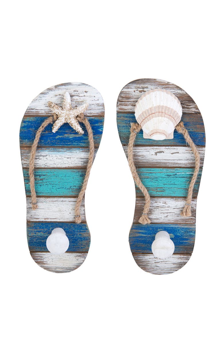 Beachcombers Flip Flop Hooks, Assortment Of 2, Main, color, Blue