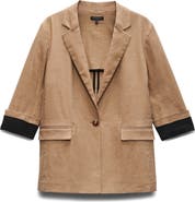 rag & bone Jennie Linen Blend Blazer