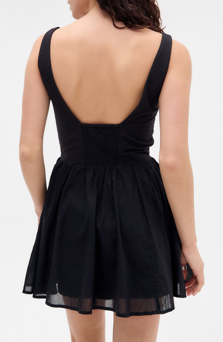 BDG Urban Outfitters Juliette Sleeveless Fit & Flare Minidress, Alternate, color, Black