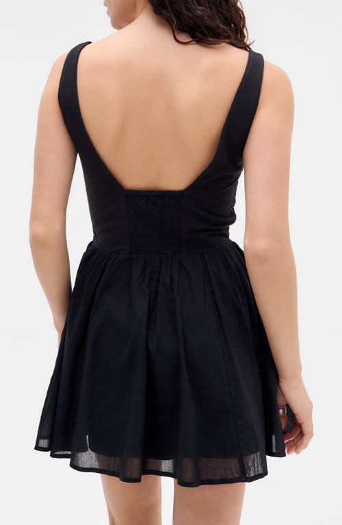 Bdg Urban Outfitters Juliette Sleeveless Fit & Flare Minidress In Black