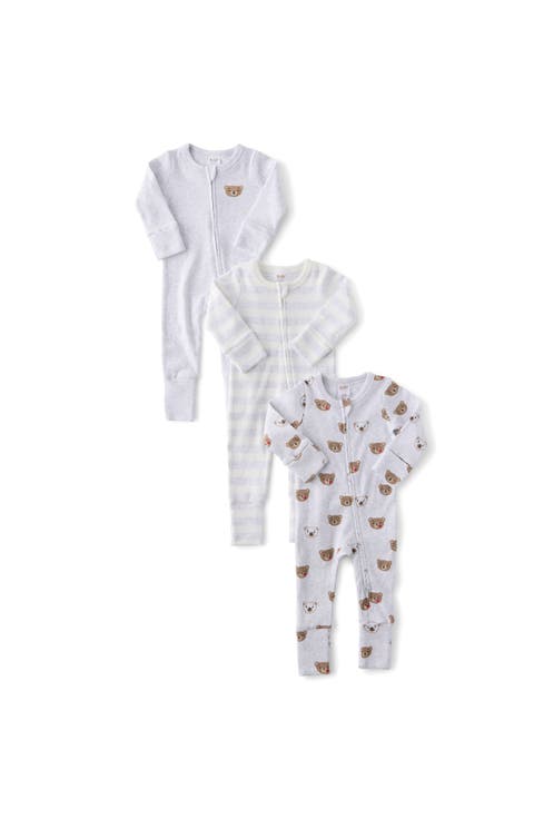 The 3Pk Remi Long Sleeve Zip Romper