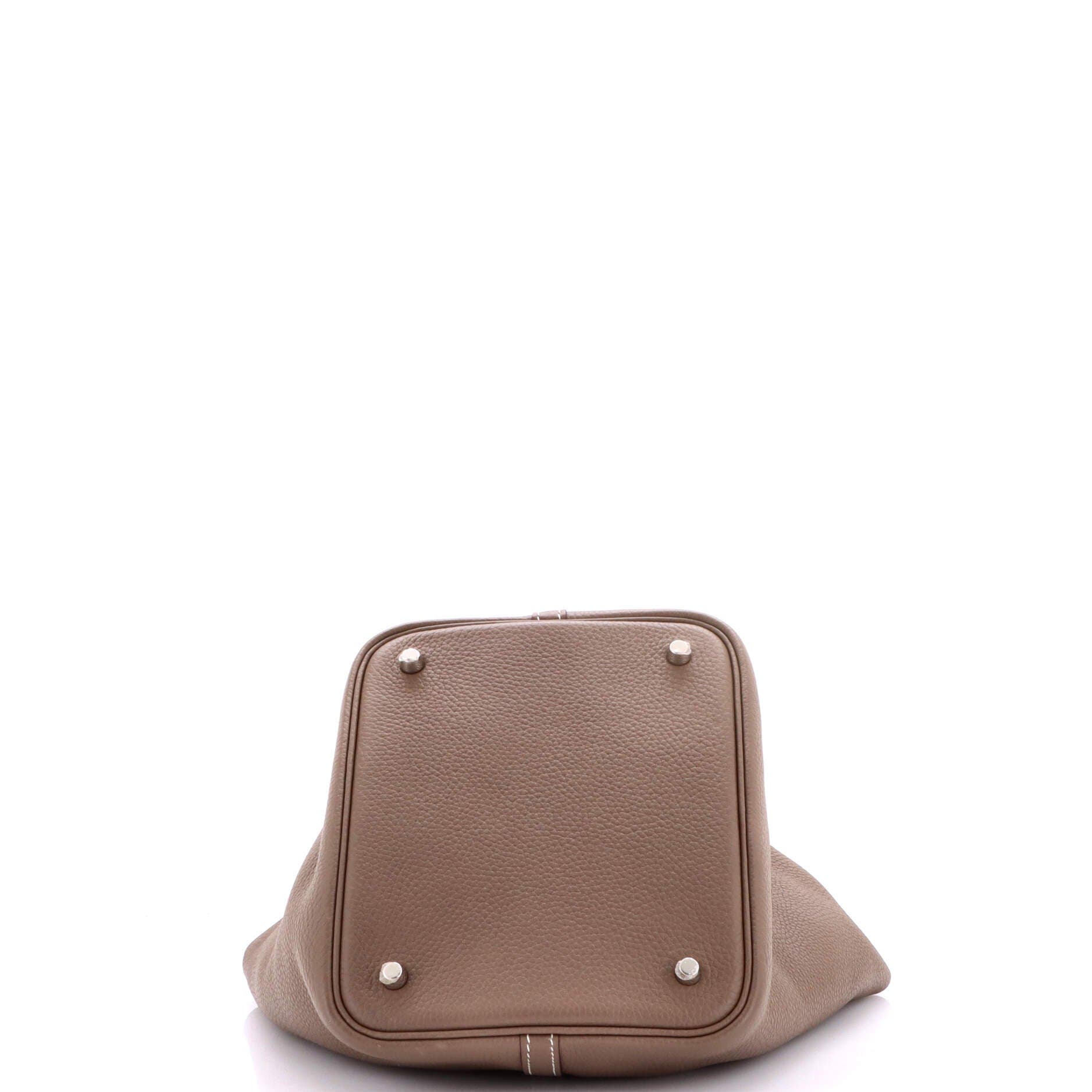 Pre-Owned Hermes Picotin Lock Bag Clemence MM, Alternate, color, Etoupe