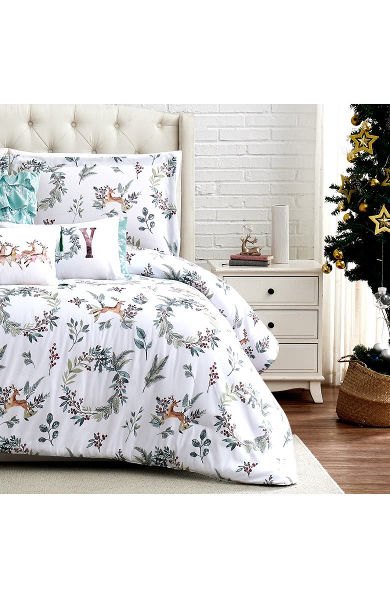 SOUTHSHORE FINE LINENS Happy Holidays Comforter Set, Alternate, color, Happy Holidays