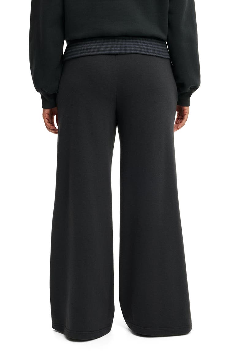 Women's Fold Over Waistband Sweatpant, Alternate, color, Shadowstone Stripe