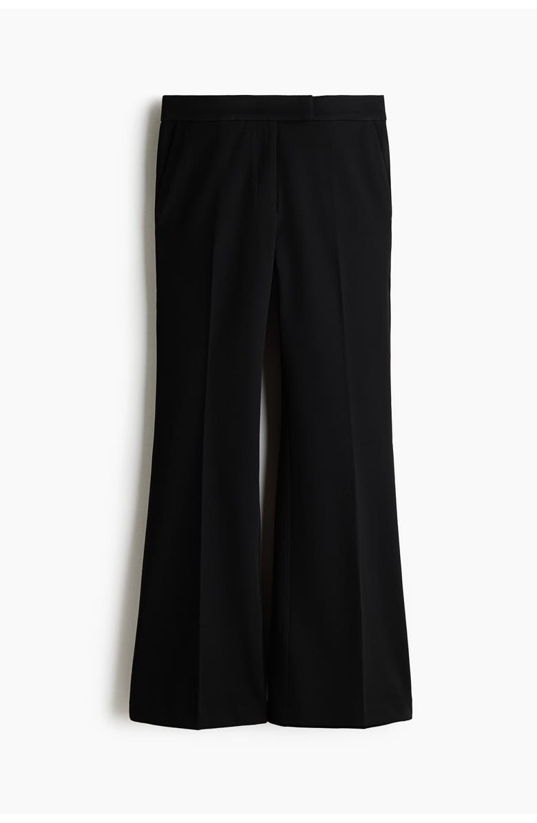 H&M Flared Trousers, Alternate, color, Black