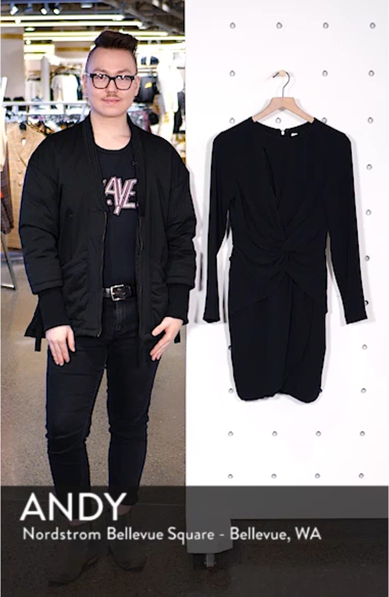 Coby Twisted Faux Wrap Cocktail Dress, sales video thumbnail